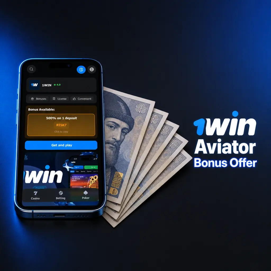 1win Aviator welcome bonus offering +500% up to 50,000 PHP across first 4 deposits for new players