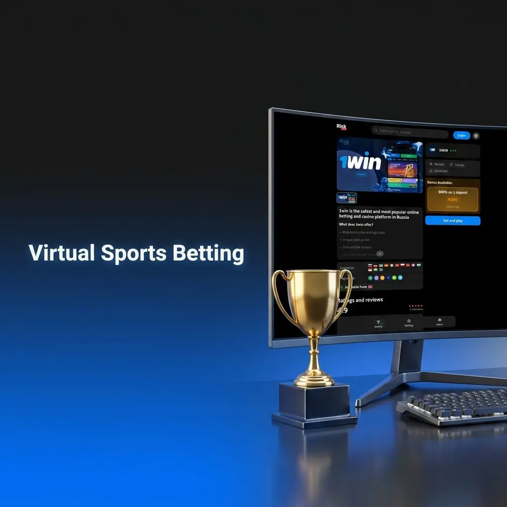 Virtual sports betting on 1win featuring simulated football, basketball, horse racing, and tennis with RNG-generated events