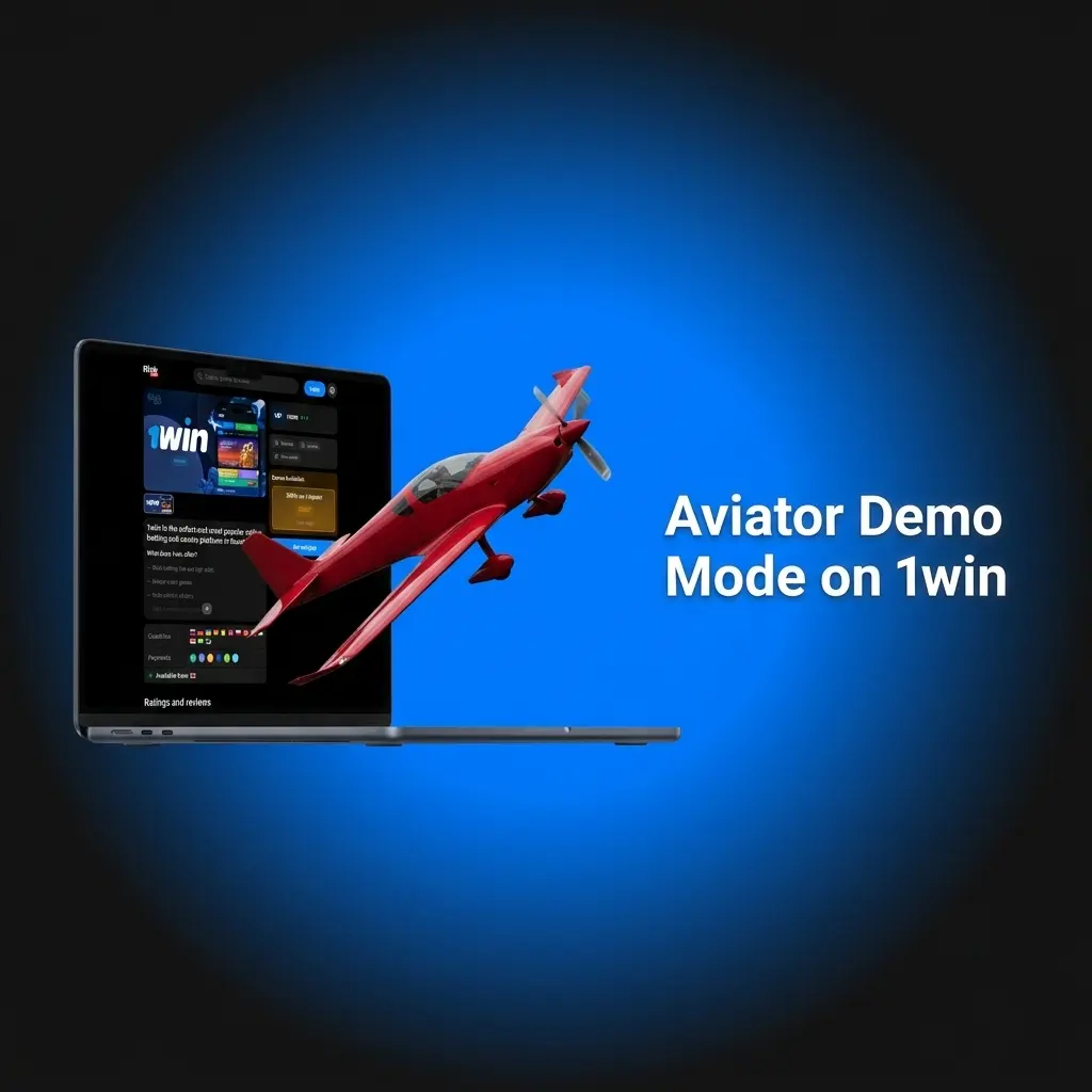 1win Aviator demo mode interface showing virtual balance gameplay with no deposit or registration required
