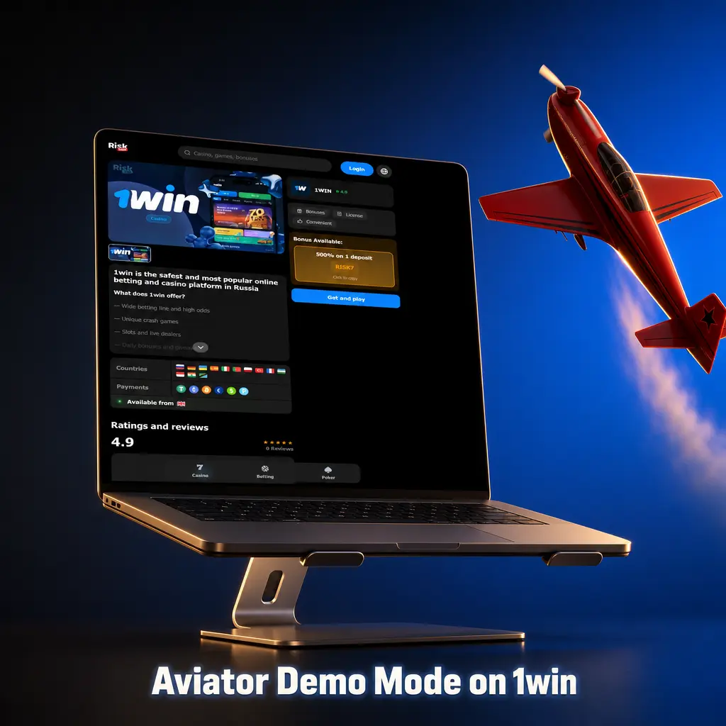 Aviator demo mode on 1win letting players practice with virtual funds and no deposit required