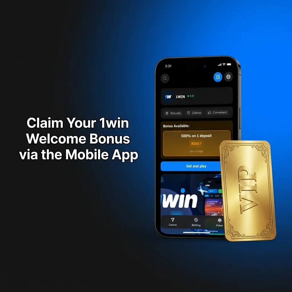 1win mobile app welcome bonus activation steps on Android and iOS with minimum 100 PHP deposit