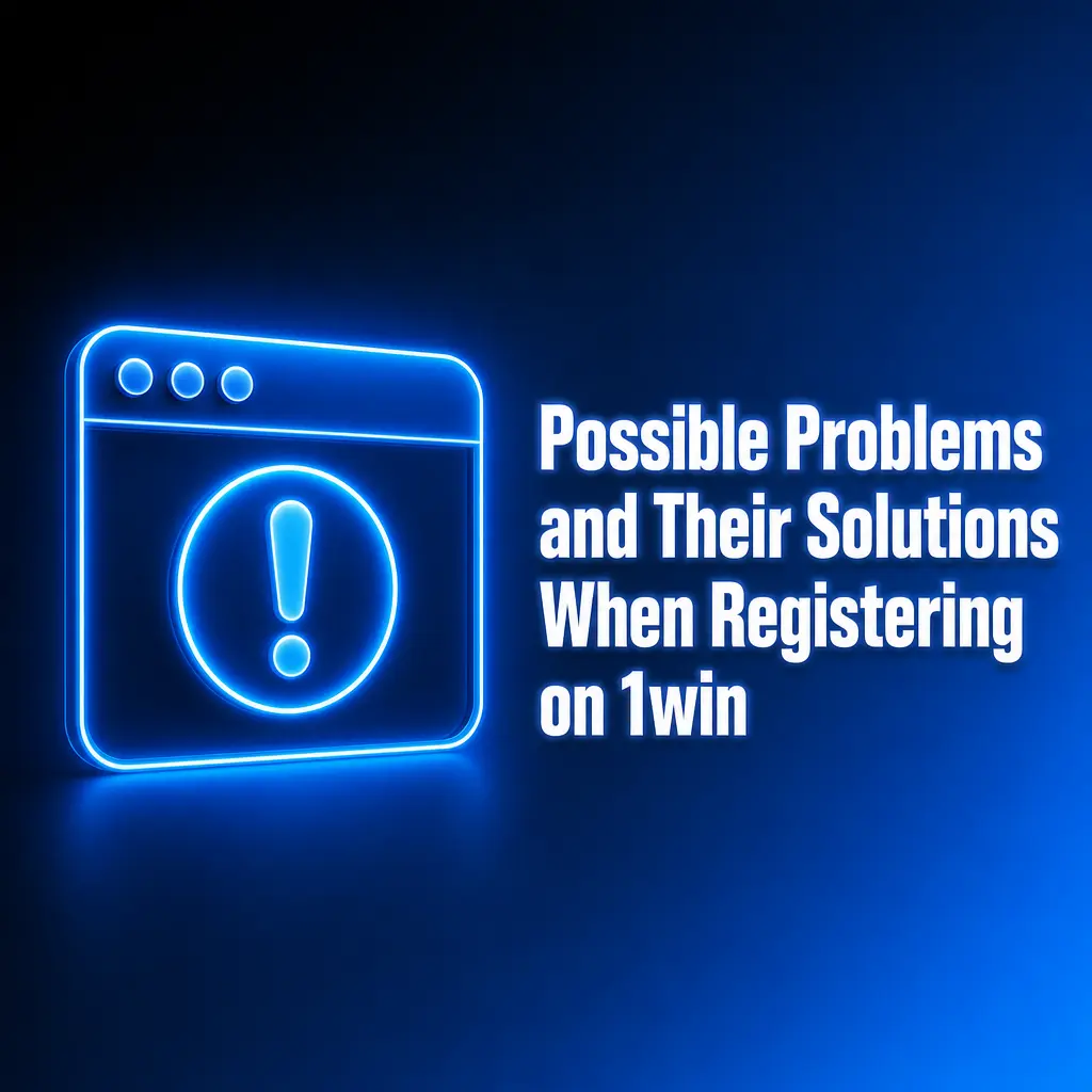 1win registration problems and solutions table covering form errors, verification issues, login failures, and bonus credits