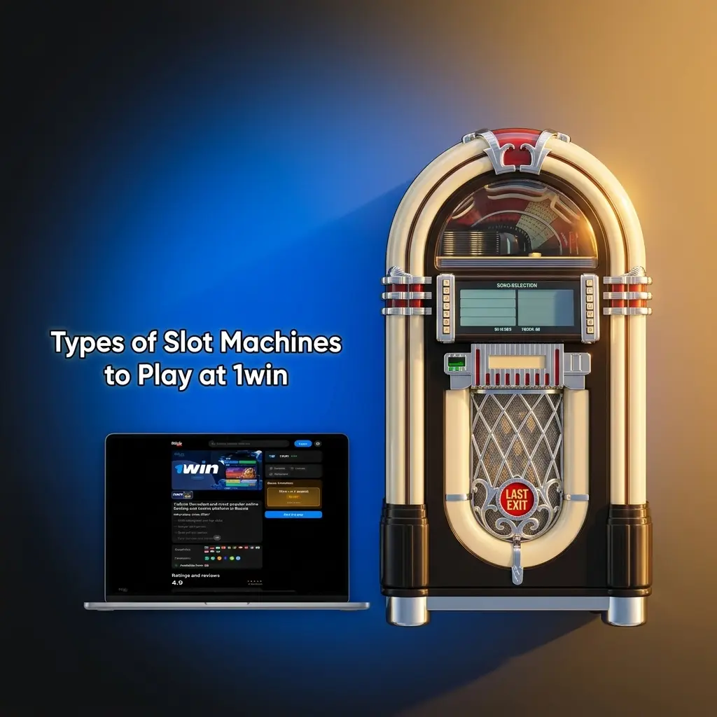 Colorful slot machine categories available on 1win platform including classic, jackpot, and Megaways slots